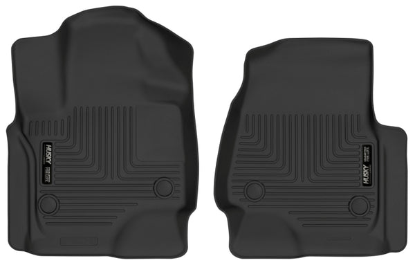 Husky Liners 18-22 Ford Expedition / 18-19 Lincoln Navigator X-Act Contour Black Front Floor Liners - Bull Strap
