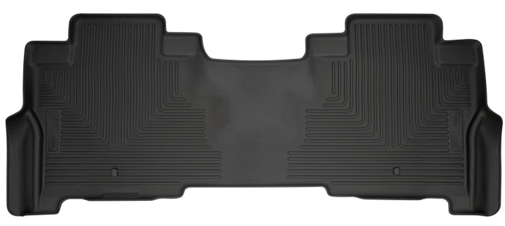 Husky Liners 18-22 Ford Expedition WeatherBeater Second Row Black Floor Liners - Bull Strap