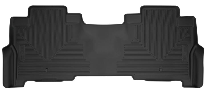 Husky Liners 18-22 Ford Expedition X-Act Contour Black Floor Liners (2nd Seat) - Bull Strap