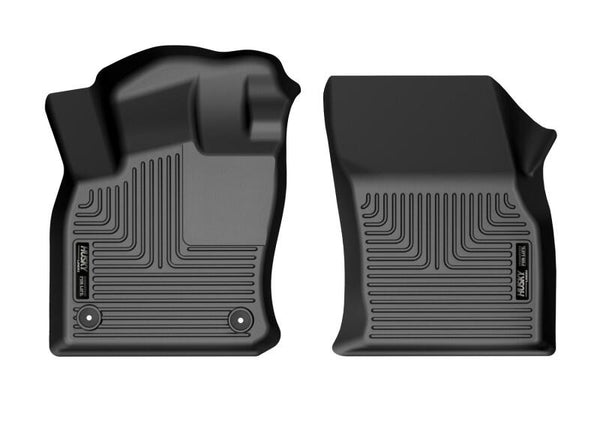 Husky Liners 18-22 Volkswagen Tiguan Black Front Floor Liners - Bull Strap