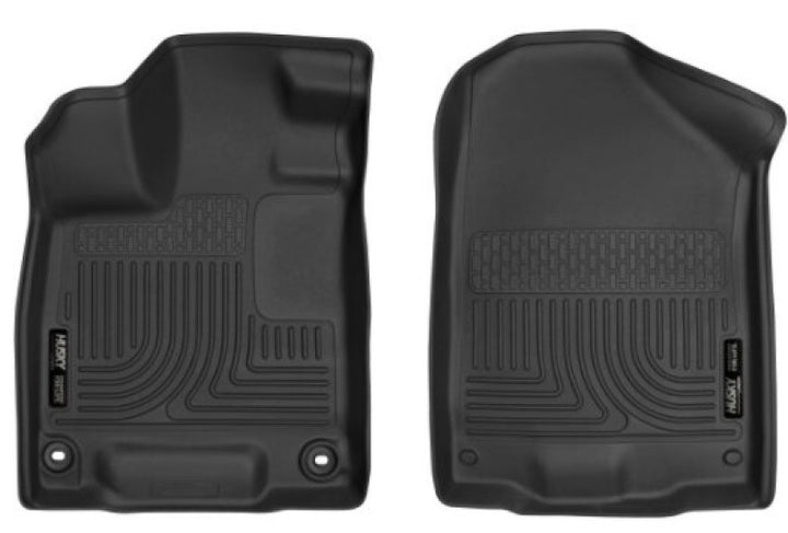 Husky Liners 19-21 Honda Passport / 16-21 Honda Pilot X-act Contour Series Front Floor Liners Black - Bull Strap