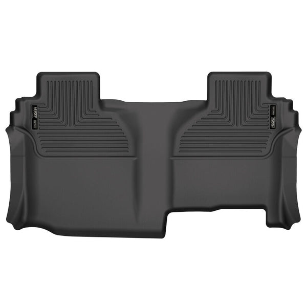 Husky Liners 19-21 Silverado/Sierra 1500/2500/3500 Double Cab X-ACT 2nd Seat Floor Liner - BLK - Bull Strap