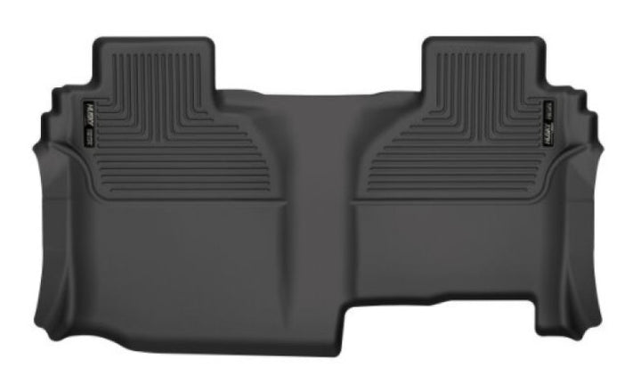 Husky Liners 19-21 Silverado/Sierra 1500/2500/3500 Double Cab X-ACT 2nd Seat Floor Liner - BLK - Bull Strap