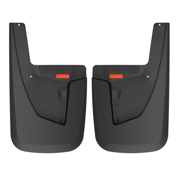 Husky Liners 19-22 RAM 2500/3500 w/o OEM Fender Flares Custom Rear Mud Guards - Black - Bull Strap