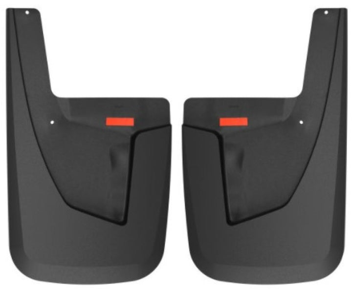 Husky Liners 19-22 RAM 2500/3500 w/o OEM Fender Flares Custom Rear Mud Guards - Black - Bull Strap