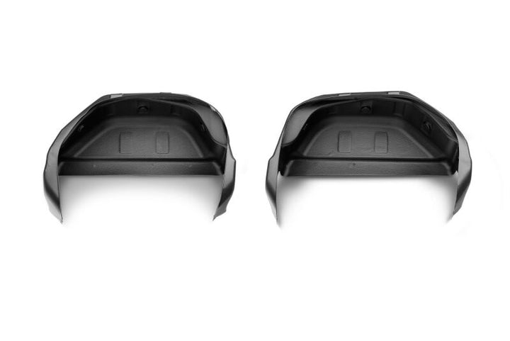 Husky Liners 19-23 GMC Sierra 1500 Black Rear Wheel Well Guards - Bull Strap