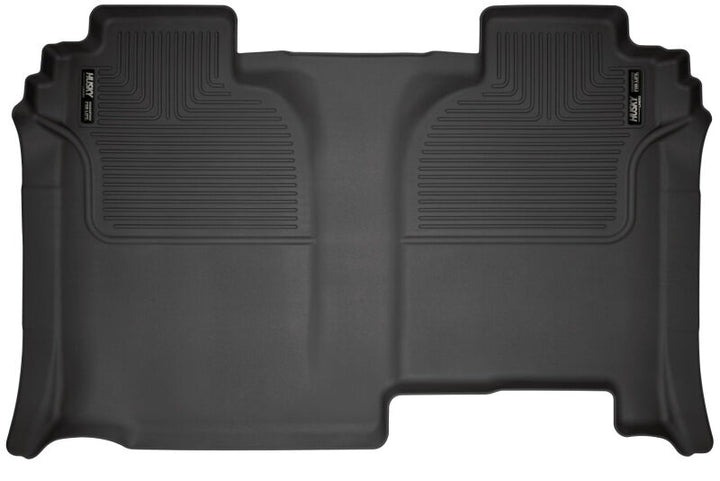 Husky Liners 19-23 GMC Sierra 1500 CC / 20-23 Sierra 2500/3500 HD CC w/o Store Box 2nd Seat Lner BLK - Bull Strap