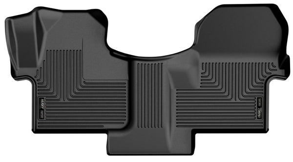Husky Liners 19-23  Mercedes-Benz Sprinter 2500/3500 WeatherBeater Front Row Black Floor Liners - Bull Strap