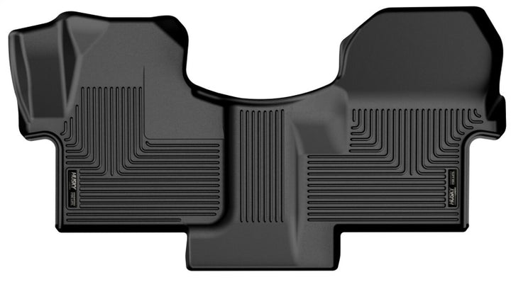 Husky Liners 19-23  Mercedes-Benz Sprinter 2500/3500 WeatherBeater Front Row Black Floor Liners - Bull Strap