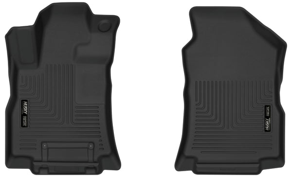 Husky Liners 19-23 Subaru Ascent X-Act Contour Black Front Seat Floor Liners - Bull Strap