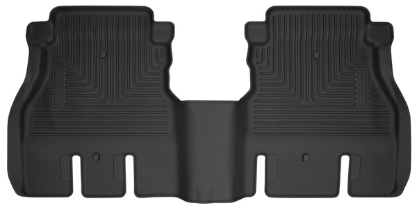 Husky Liners 19-24 JLU Jeep Wrangler 4 Door X-Act Contour Black Floor Liners (2nd Seat) - Bull Strap