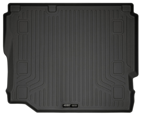 Husky Liners 19-24 Jeep Wrangler JLU WeatherBeater Black Rear Cargo Liner - Bull Strap
