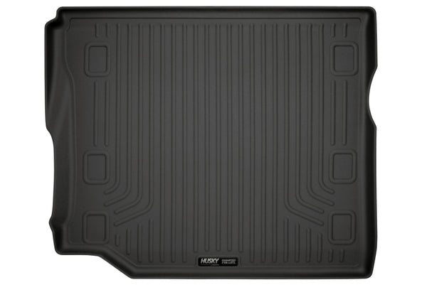 Husky Liners 19-24 Jeep Wrangler JLU WeatherBeater Black Rear Cargo Liner - Bull Strap