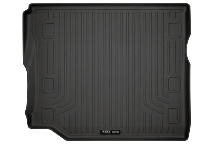 Husky Liners 19-24 Jeep Wrangler JLU WeatherBeater Black Rear Cargo Liner - Bull Strap