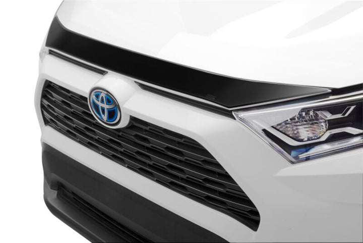 Husky Liners 19-24 Toyota RAV4 Aeroskin Hood Protector - Smoke - Bull Strap