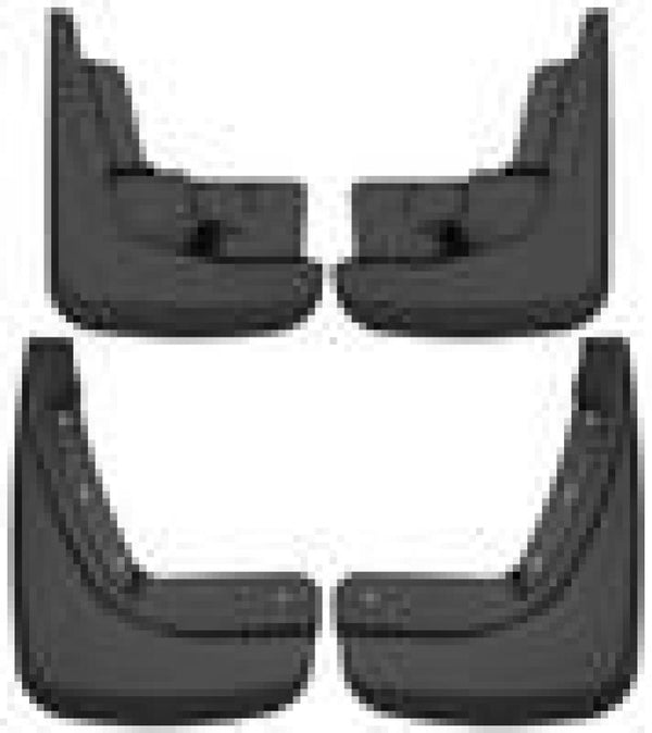 Husky Liners 20-21 Ford Explorer Front and Rear Mud Guard Set - Black - Bull Strap