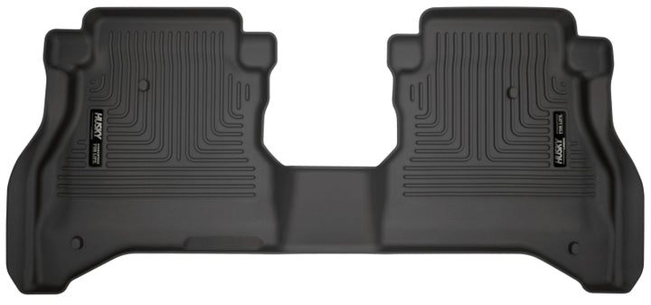 Husky Liners 20-21 Jeep Gladiator Crew Cab WeatherBeater 2nd Seat Black Floor Liners - Bull Strap