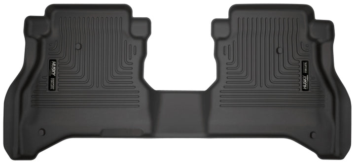 Husky Liners 20-21 Jeep Gladiator Crew Cab WeatherBeater 2nd Seat Black Floor Liners - Bull Strap