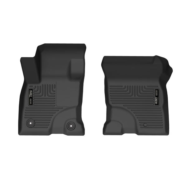 Husky Liners 20-22 Ford Escape Hybrid Front Floor Liners - Black - Bull Strap