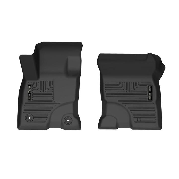 Husky Liners 20-22 Ford Escape Hybrid Front Floor Liners - Black - Bull Strap