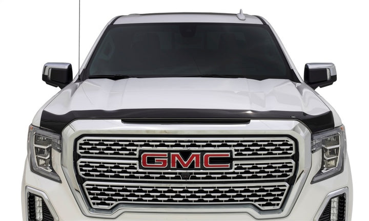 Husky Liners 20-23 GMC Sierra 2500/3500HD Aeroskin Hood Protector - Smoke - Bull Strap
