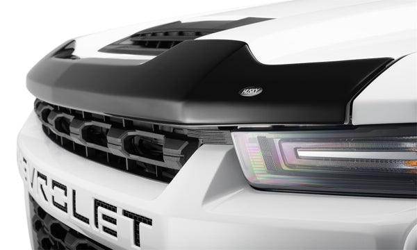 Husky Liners 20-24 Chevrolet Silverado 2500/3500HD Aeroskin Hood Protector - Smoke - Bull Strap