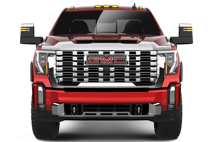 Husky Liners 20-24 Ford Explorer (Excl. Vehicles w/Hood Lettering) Aeroskin Hood Protector - Chrome - Bull Strap