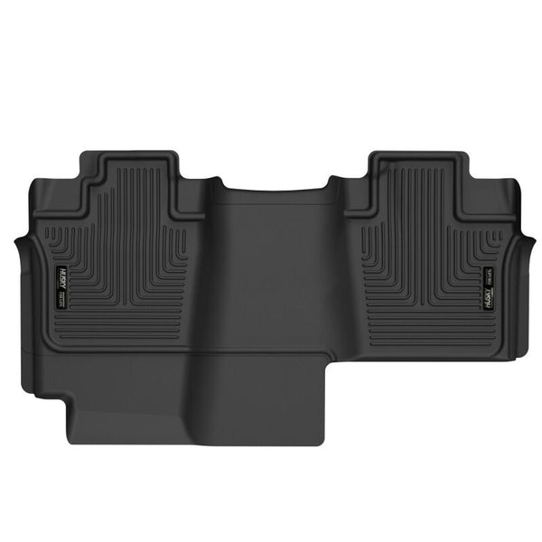 Husky Liners 2004-2008 Ford F-150 SuperCrew Cab Pickup X-act Contour Rear Floor Liner (Black) - Bull Strap