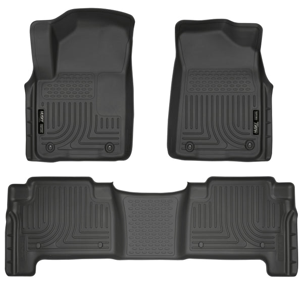 Husky Liners 2011 Infiniti QX56 WeatherBeater Combo Black Floor Liners - Bull Strap