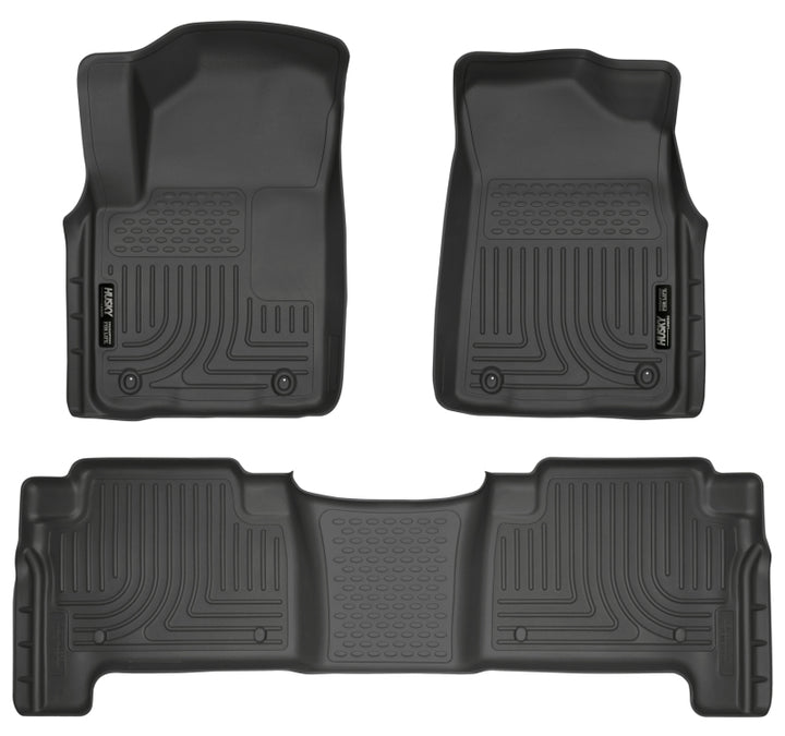 Husky Liners 2011 Infiniti QX56 WeatherBeater Combo Black Floor Liners - Bull Strap