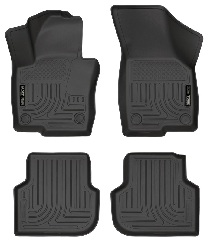 Husky Liners 2011 Volkswagen Jetta (Sedan) WeatherBeater Combo Black Floor Liners - Bull Strap