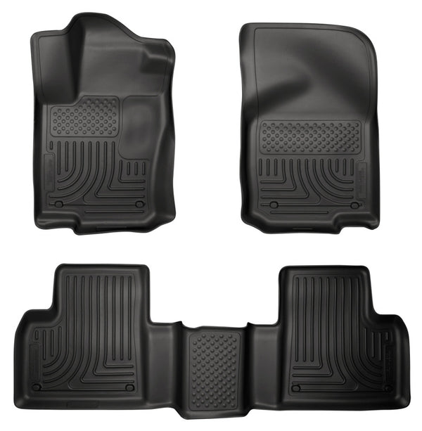 Husky Liners 2012 Mercedes ML350 WeatherBeater Combo Black Floor Liners - Bull Strap