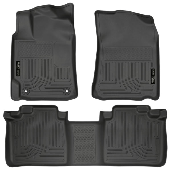 Husky Liners 2012 Toyota Camry WeatherBeater Combo Black Floor Liners - Bull Strap