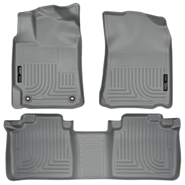 Husky Liners 2012 Toyota Camry WeatherBeater Combo Gray Floor Liners - Bull Strap