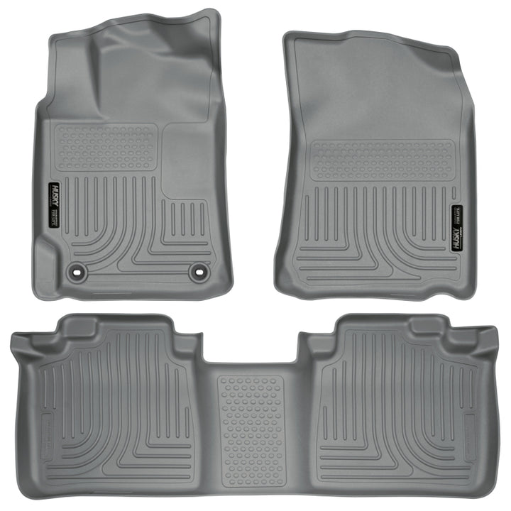 Husky Liners 2012 Toyota Camry WeatherBeater Combo Gray Floor Liners - Bull Strap
