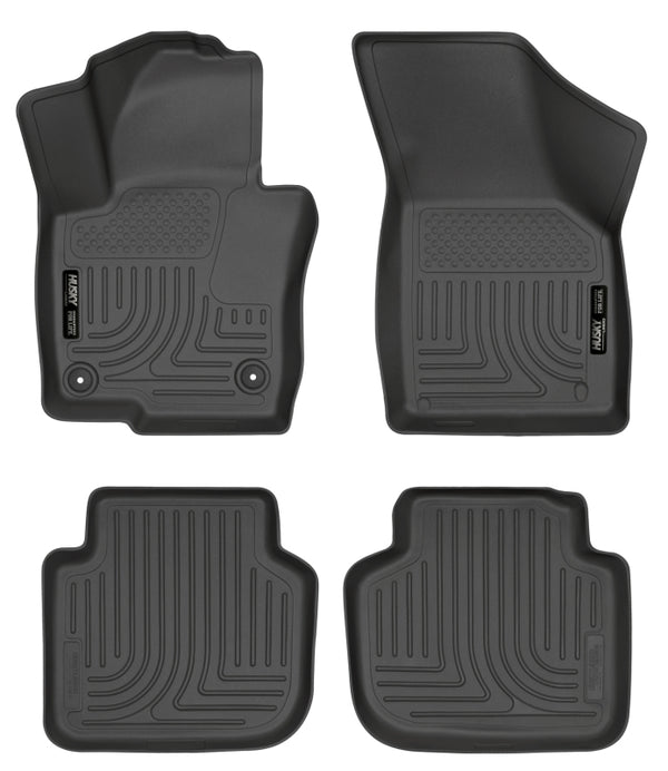 Husky Liners 2012 Volkswagen Passat WeatherBeater Combo Black Floor Liners - Bull Strap