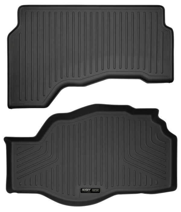 Husky Liners 2013-2016 Ford Fusion S Hybrid /SE Hybrid WeatherBeater Black Trunk Liner - Bull Strap