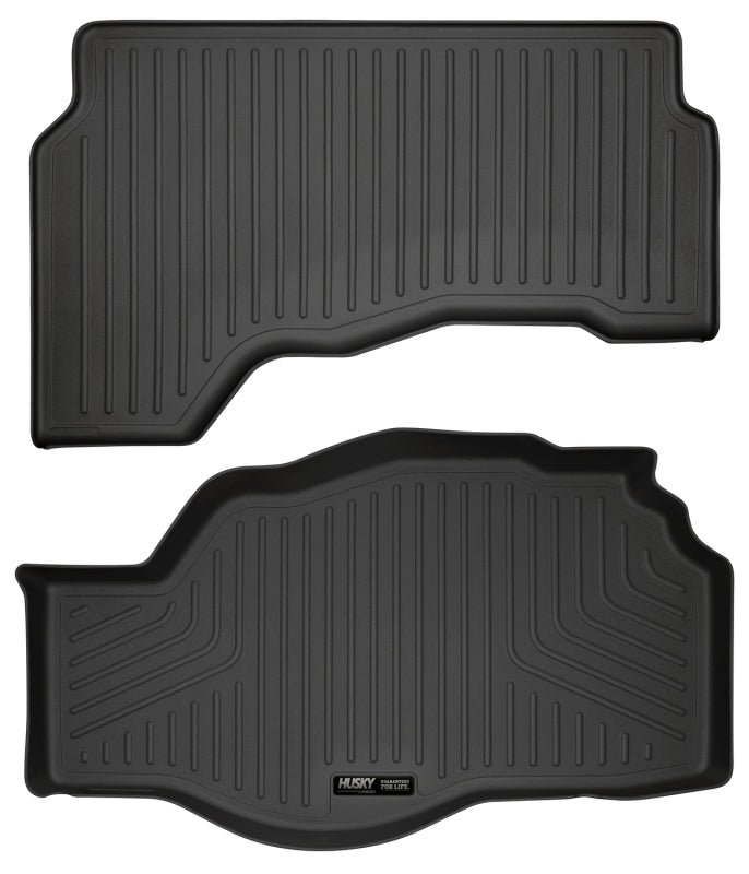 Husky Liners 2013-2016 Ford Fusion S Hybrid /SE Hybrid WeatherBeater Black Trunk Liner - Bull Strap