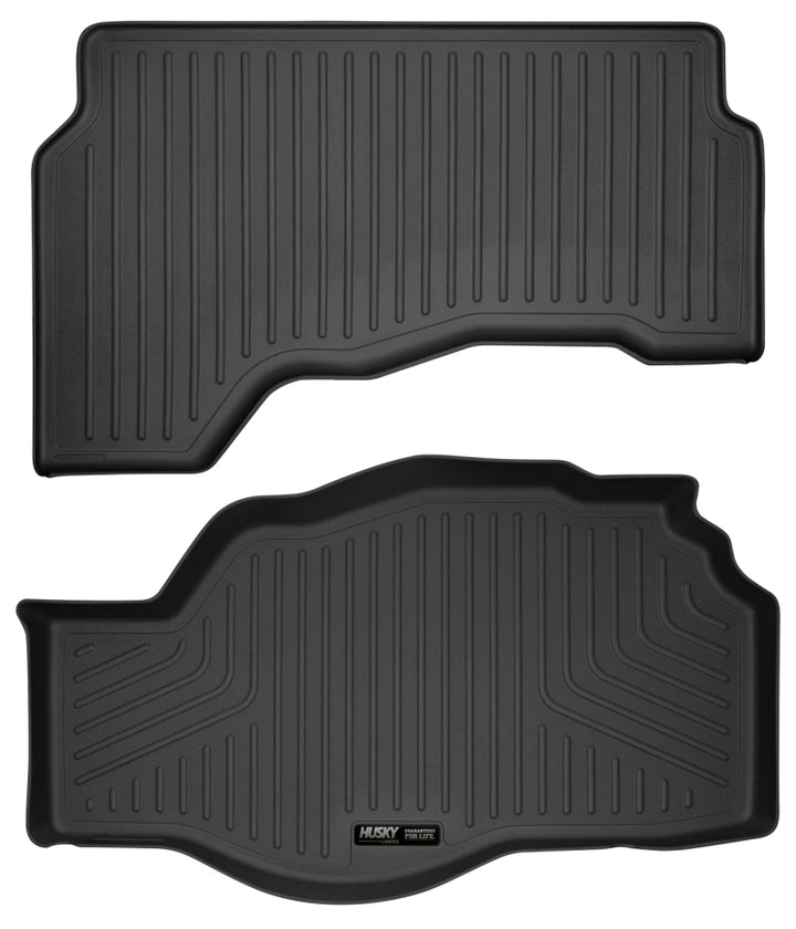 Husky Liners 2013-2016 Ford Fusion S Hybrid /SE Hybrid WeatherBeater Black Trunk Liner - Bull Strap