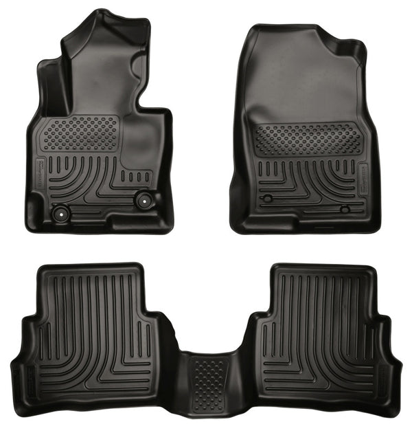 Husky Liners 2013 Mazda CX-5 WeatherBeater Combo Black Floor Liners - Bull Strap