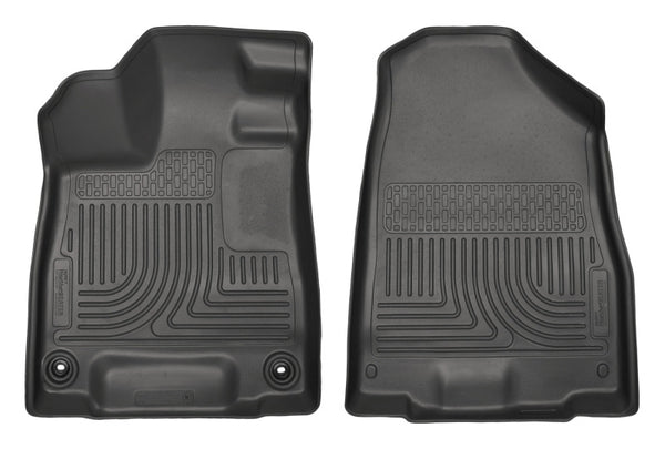 Husky Liners 2014 Acura MDX All Models Weatherbeater Black Front Floor Liners - Bull Strap