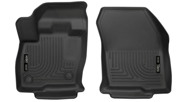 Husky Liners 2015+ Ford Edge X-Act Contour Black Front Floor Liners - Bull Strap