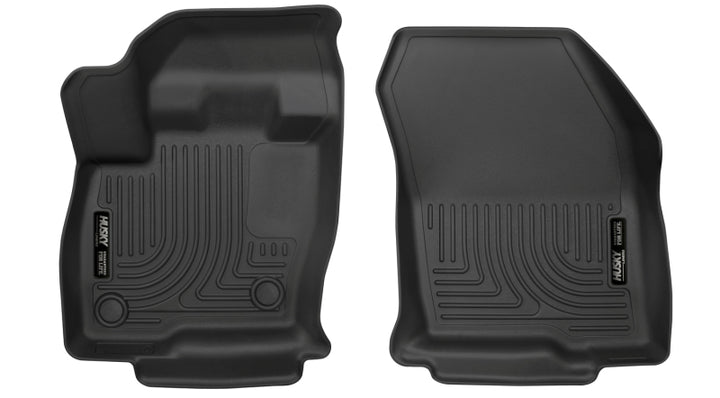 Husky Liners 2015+ Ford Edge X-Act Contour Black Front Floor Liners - Bull Strap