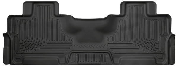Husky Liners 2015 Ford Expedition/Lincoln Navigator WeatherBeater 2nd Row Black Floor Liner - Bull Strap
