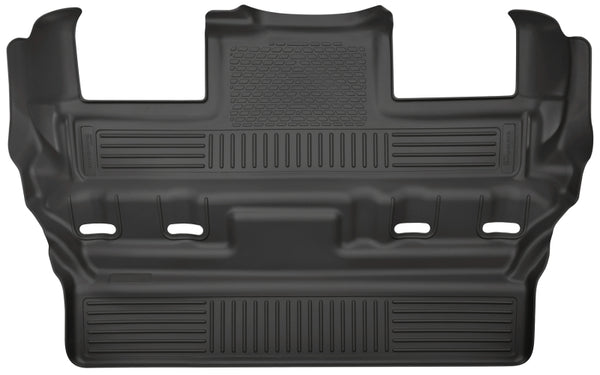 Husky Liners 2015 GM Escalade/Tahoe/Yukon WeatherBeater Black 3rd Seat (Bucket 2nd) Floor Liner - Bull Strap