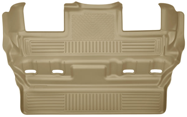 Husky Liners 2015 GM Escalade/Tahoe/Yukon WeatherBeater Tan 3rd Seat (Bucket 2nd) Floor Liner - Bull Strap