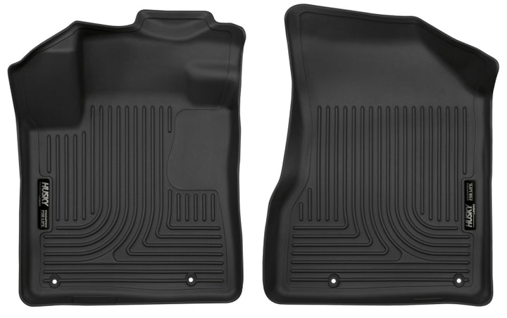 Husky Liners 2015 Nissan Murano Weatherbeater Black Front Floor Liners - Bull Strap