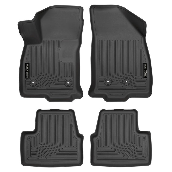 Husky Liners 2016 Chevrolet Volt WeatherBeater Combo Black Floor Liners - Bull Strap