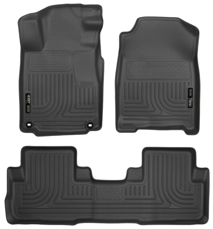 Husky Liners 2016 Honda CR-V WeatherBeater Combo Black Floor Liners - Bull Strap
