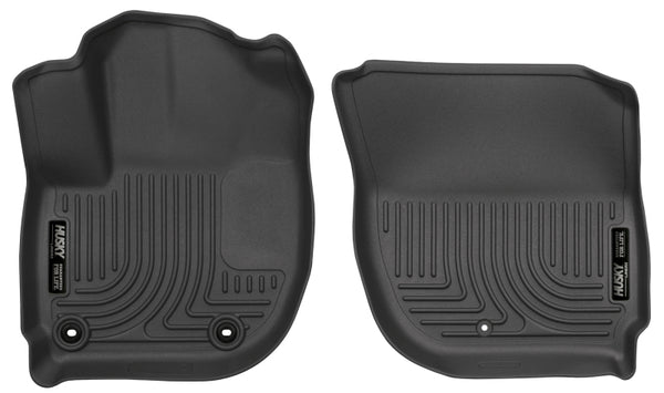 Husky Liners 2016 Honda HR-V Weatherbeater Black Front Floor Liners - Bull Strap